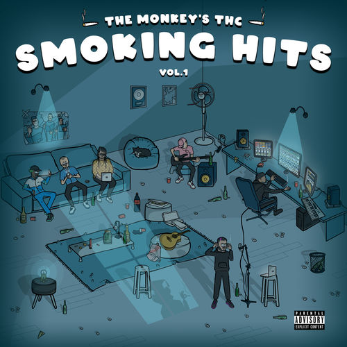 Capa do disco “Smoking Hits”, de “The Monkey's THC”