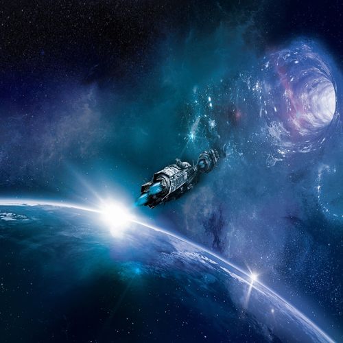 Capa do disco “Cavaleiro Espacial”, de “George Fara”